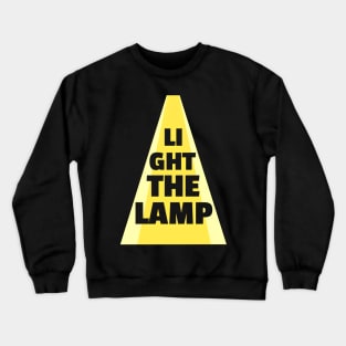 Light the lamp with yellow spotlight Crewneck Sweatshirt